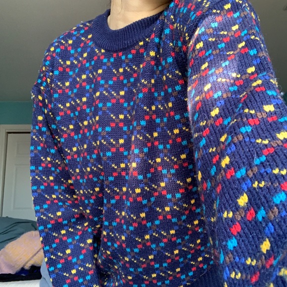 Vintage Polka Dot Sweater - Picture 1 of 6